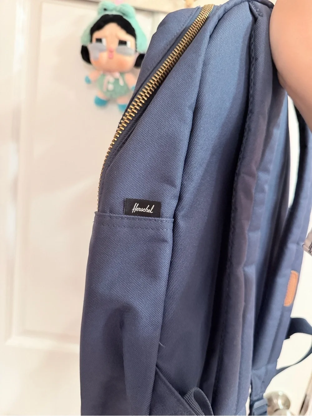 Herschel Navy Backpack with Front Pocket
